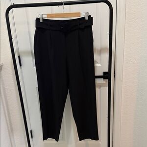 Ann Taylor Factory High Waisted Black Belted Women's Trousers